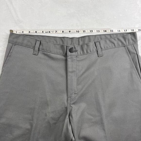 Dickies Men’s Gray Work Pants size 36x30 Slim Fit Straight Leg - Picture 3 of 5